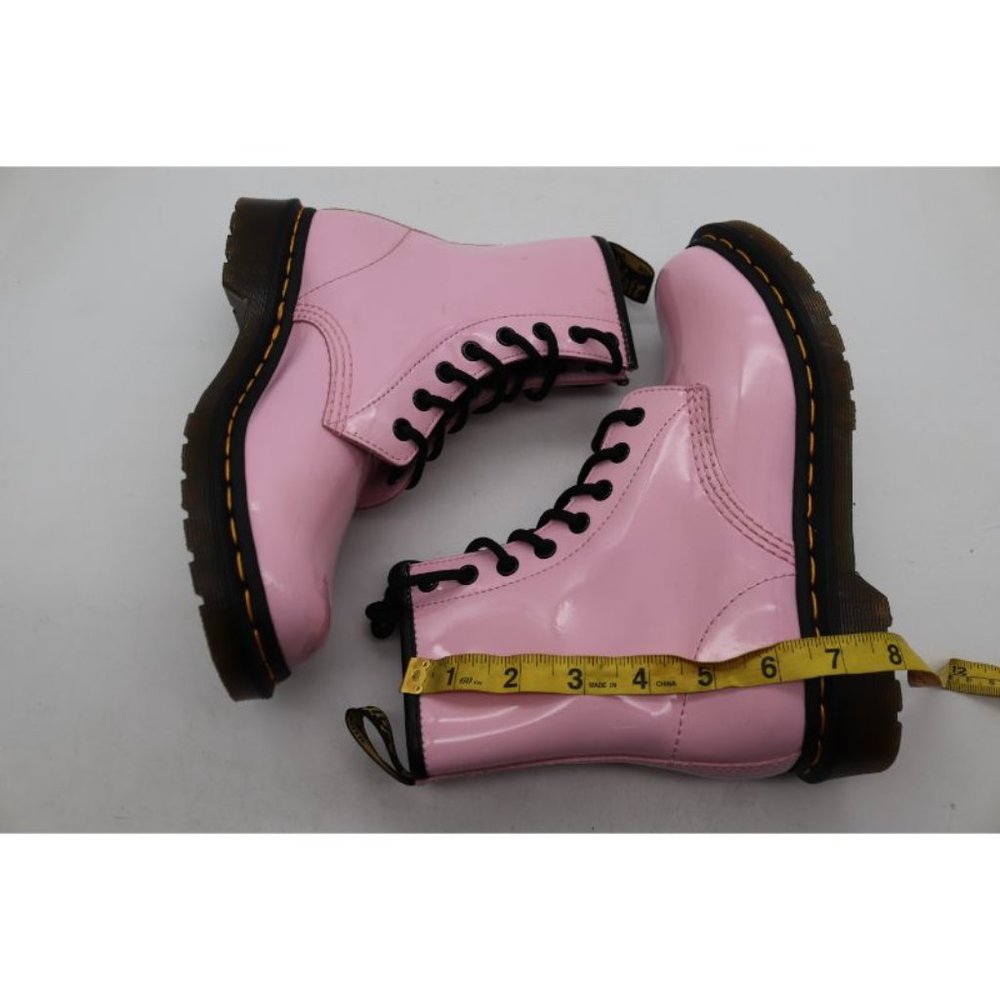 Dr. Martens 1460 Pale Pink Women's Size 7 Combat Boots patent Leather Boots - Picture 8 of 12